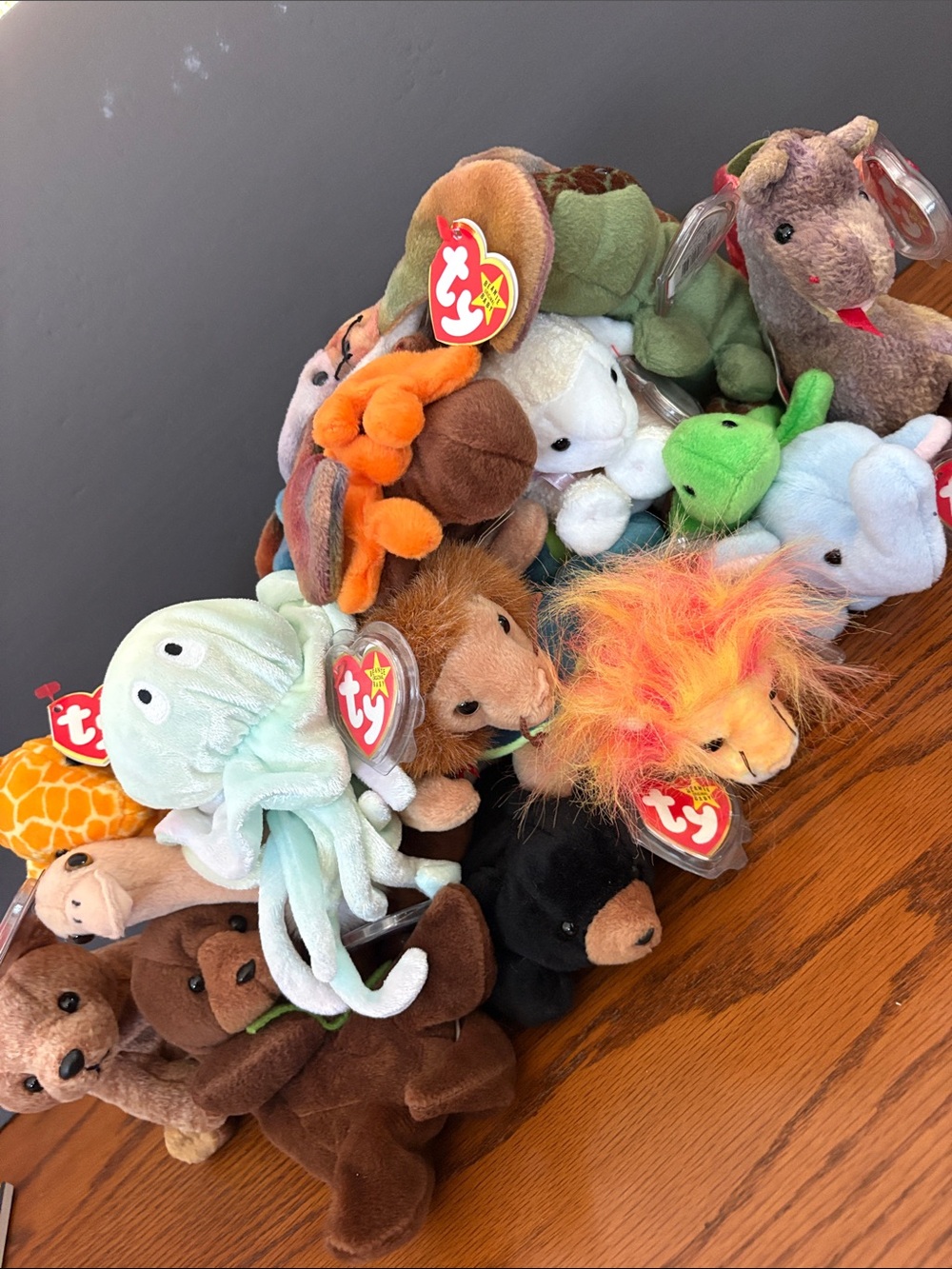 TY Beanie Babies Lot of 16 Vintage 90s Y2K Animals Goochy Claude Peanut Twigs